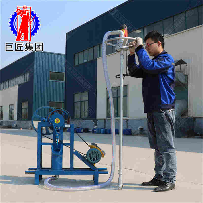 反循环内吸泵农村打井时配合打井机-起使用的巨匠牌压井机