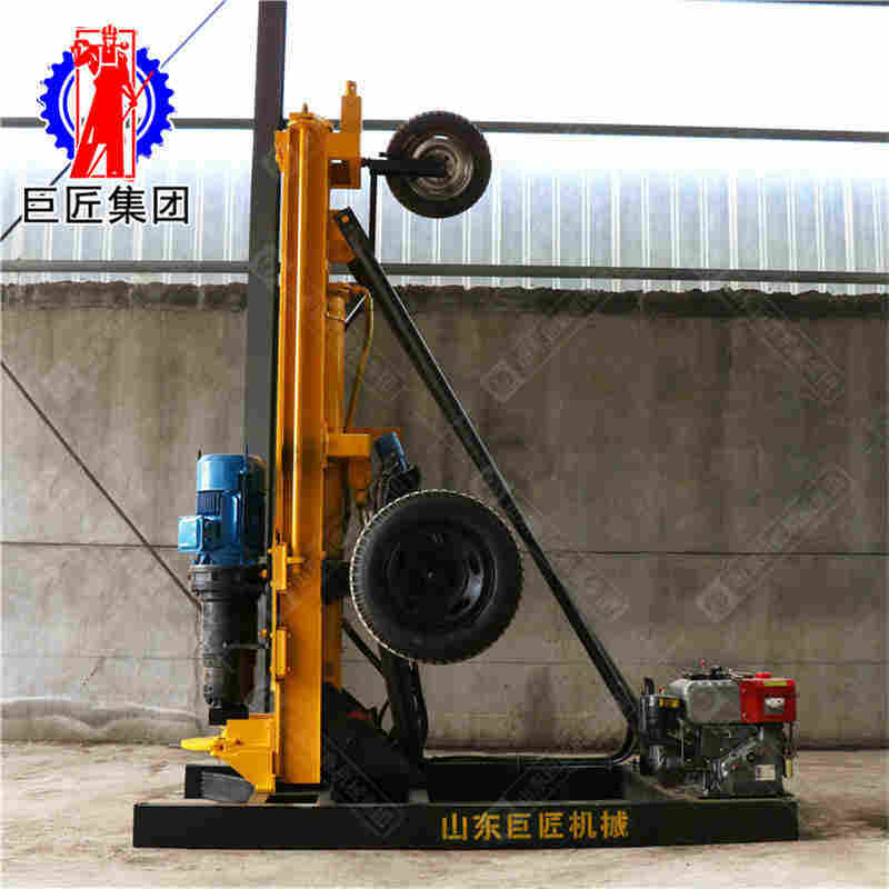200型风动打井钻机巨匠牌潜孔钻机气电联动kqz-200D打岩石很快