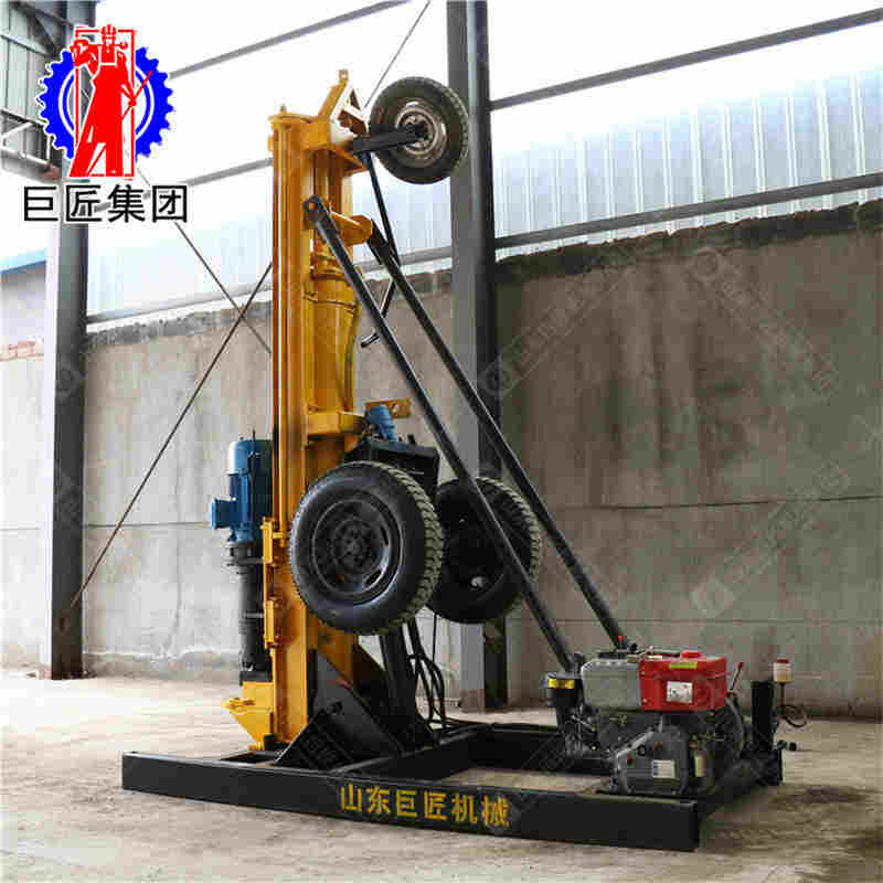200型风动打井钻机巨匠牌潜孔钻机气电联动kqz-200D打岩石很快