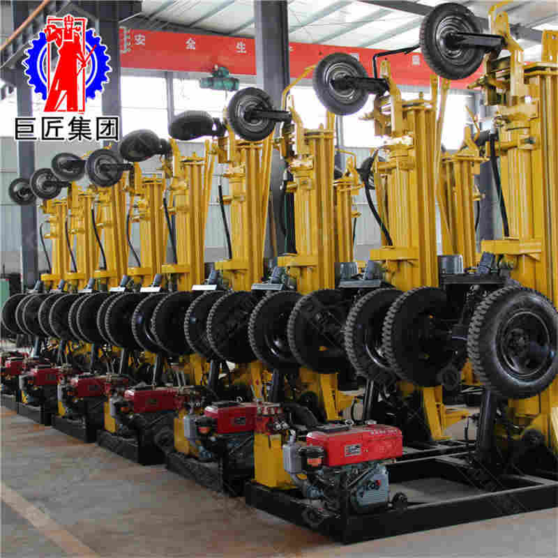 200型风动打井钻机巨匠牌潜孔钻机气电联动kqz-200D打岩石很快