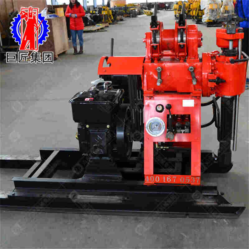 自带移机功能的液压地质勘探钻机打130米的岩心取样钻机动力足
