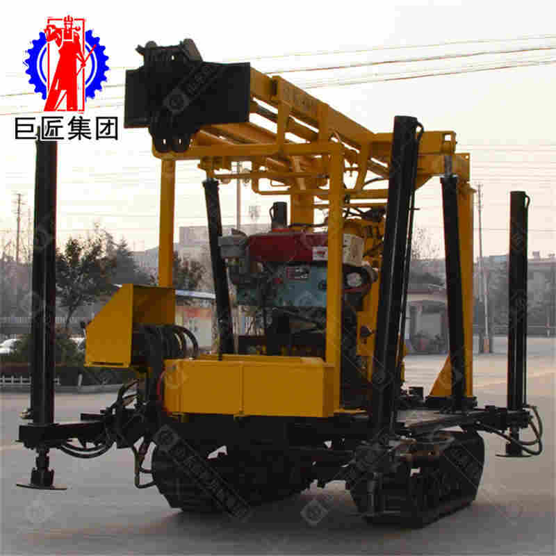 大马力地表钻机巨匠牌履带液压勘探钻机能打130米岩心取样钻机