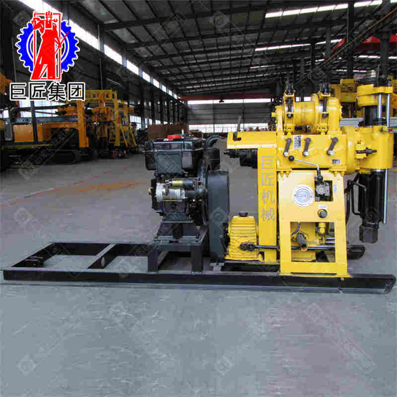 22马力水冷柴油机动力液压勘探钻机能打200米的岩心取样钻机