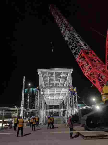 北碚区小磨滩小学人行天桥-无损检测