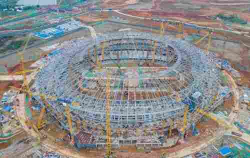 四川中学体育馆-钢结构屋盖焊接无损探伤检测