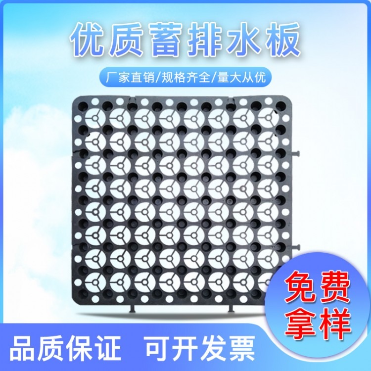 青海海西族藏族自治州车库顶板塑料排水板厂家直销支持定制