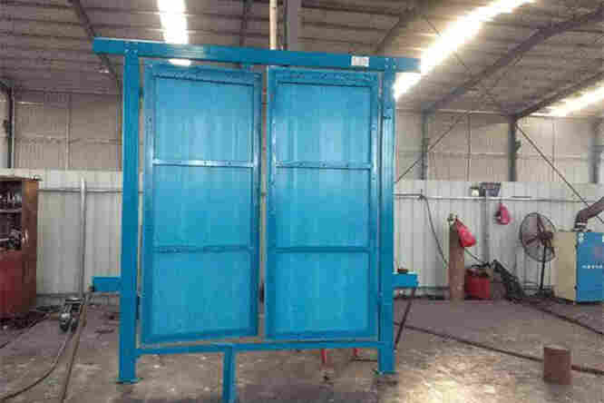 气控双向高分子复合板材无压风门