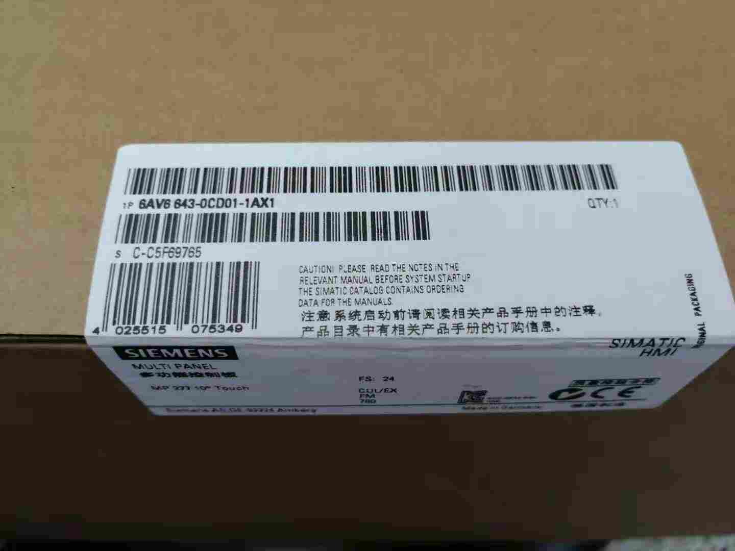 以太网接口触摸屏 6AV6647-0AB11-3AX0型号