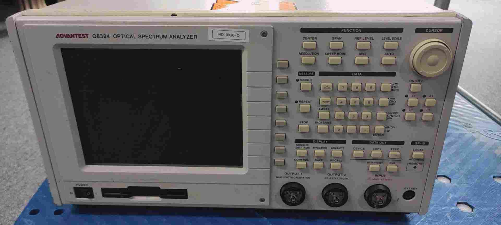 Q8384爱德万Advantest光谱分析仪维修出售租赁回收