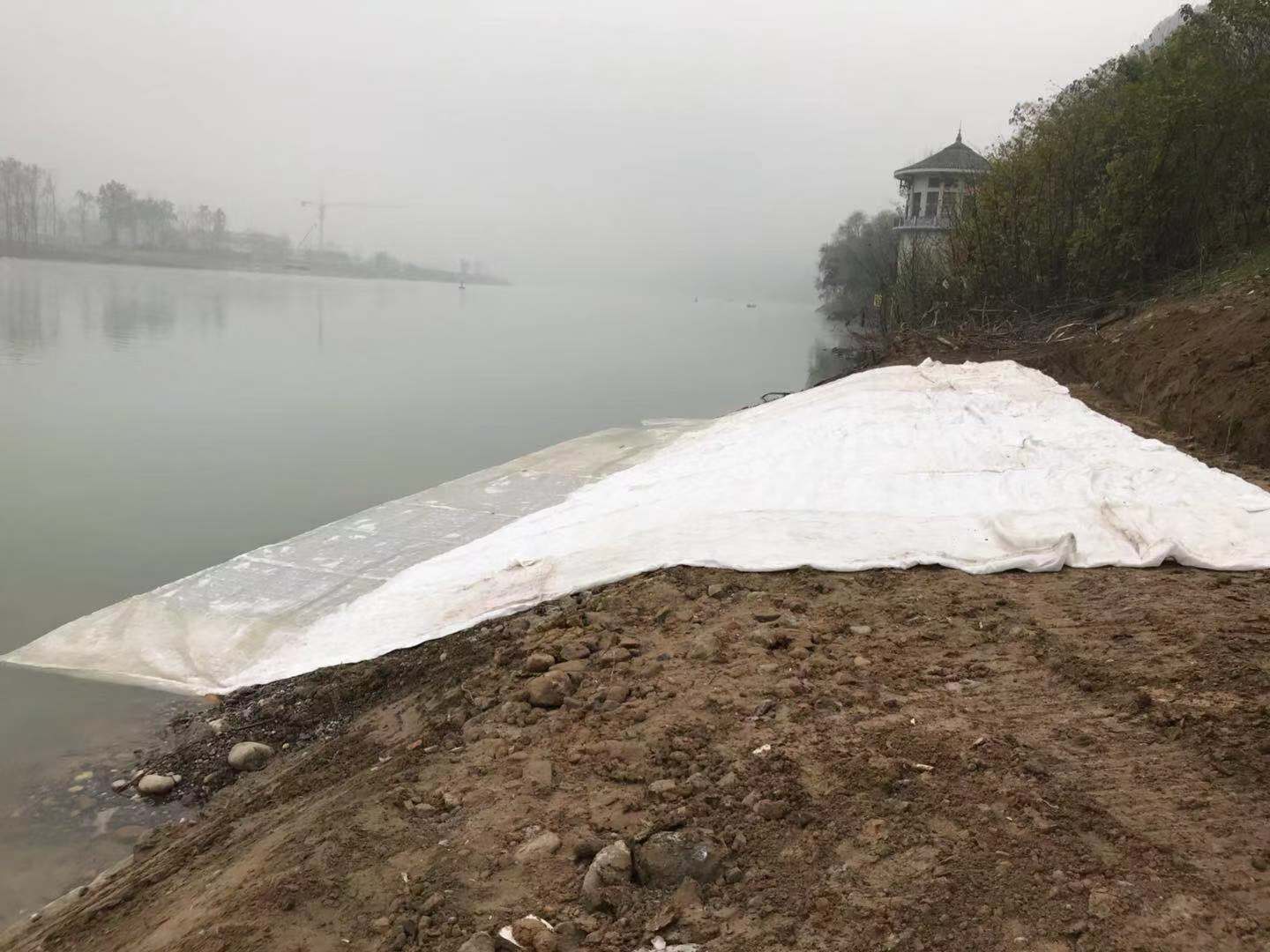 杭州市膜袋水下铺设公司模袋布施工