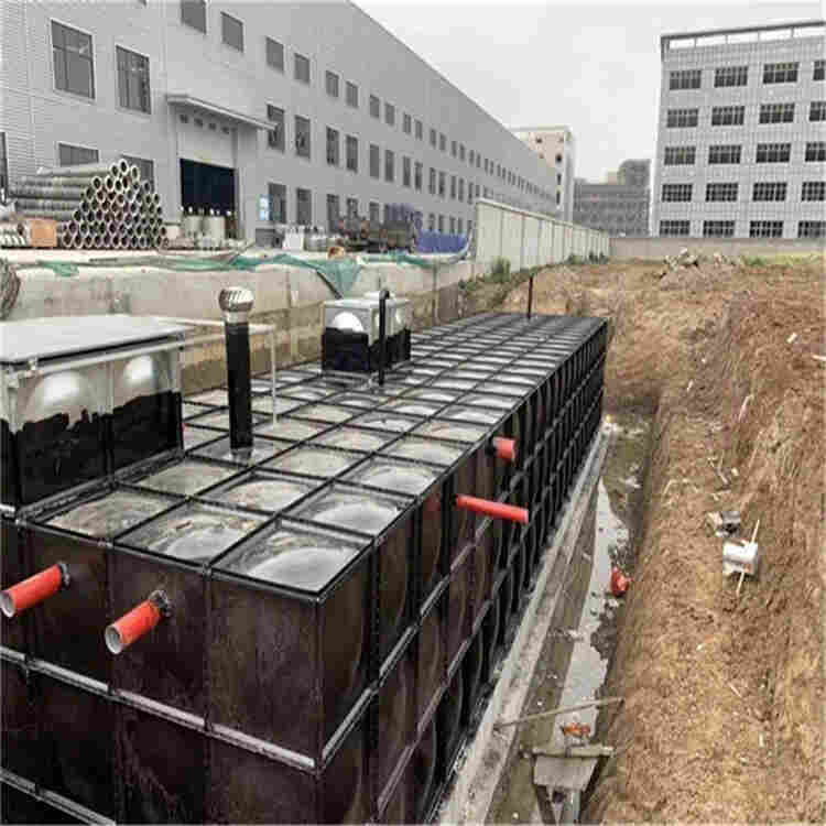 抚州抗浮式地埋一体化消防泵站安装过程