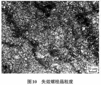动车转向架六角头螺栓断裂失效分析