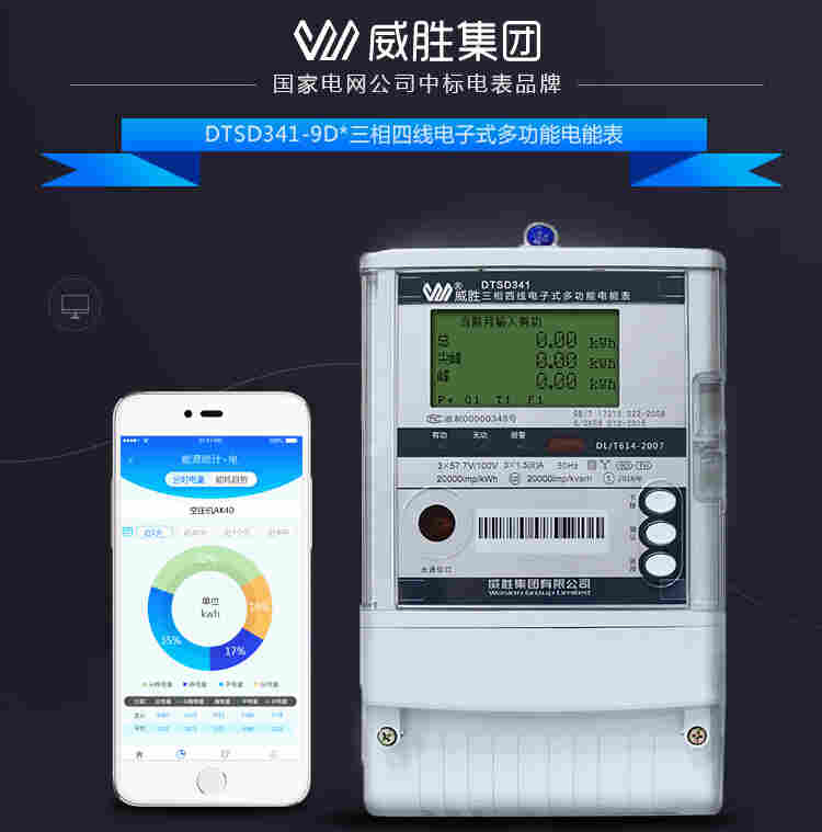 威胜DTSD341/DSSD331-9 三相多功能关口表