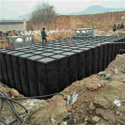 天水抗浮式地埋箱泵一体化消防泵站试水