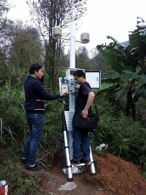 山西植物园空气负氧离子自动监测设备操作指导