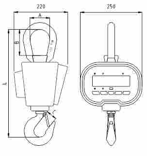 广元高精度电子吊秤1t-5t/增强型电子吊秤