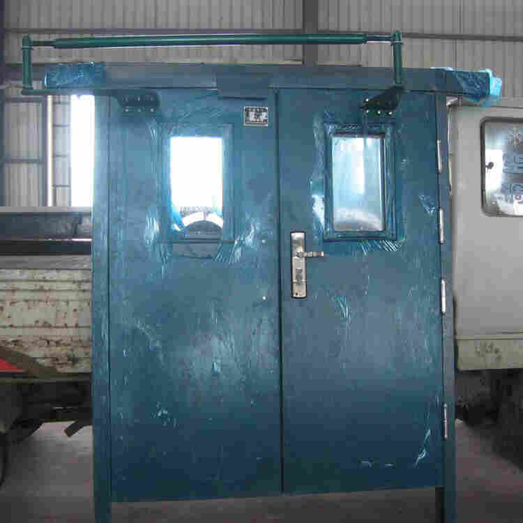 手动无压风门图纸 手动无压风门钢丝滑轮式闭锁