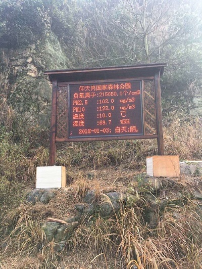 浙江休闲农庄空气负氧离子监测设备功能特点