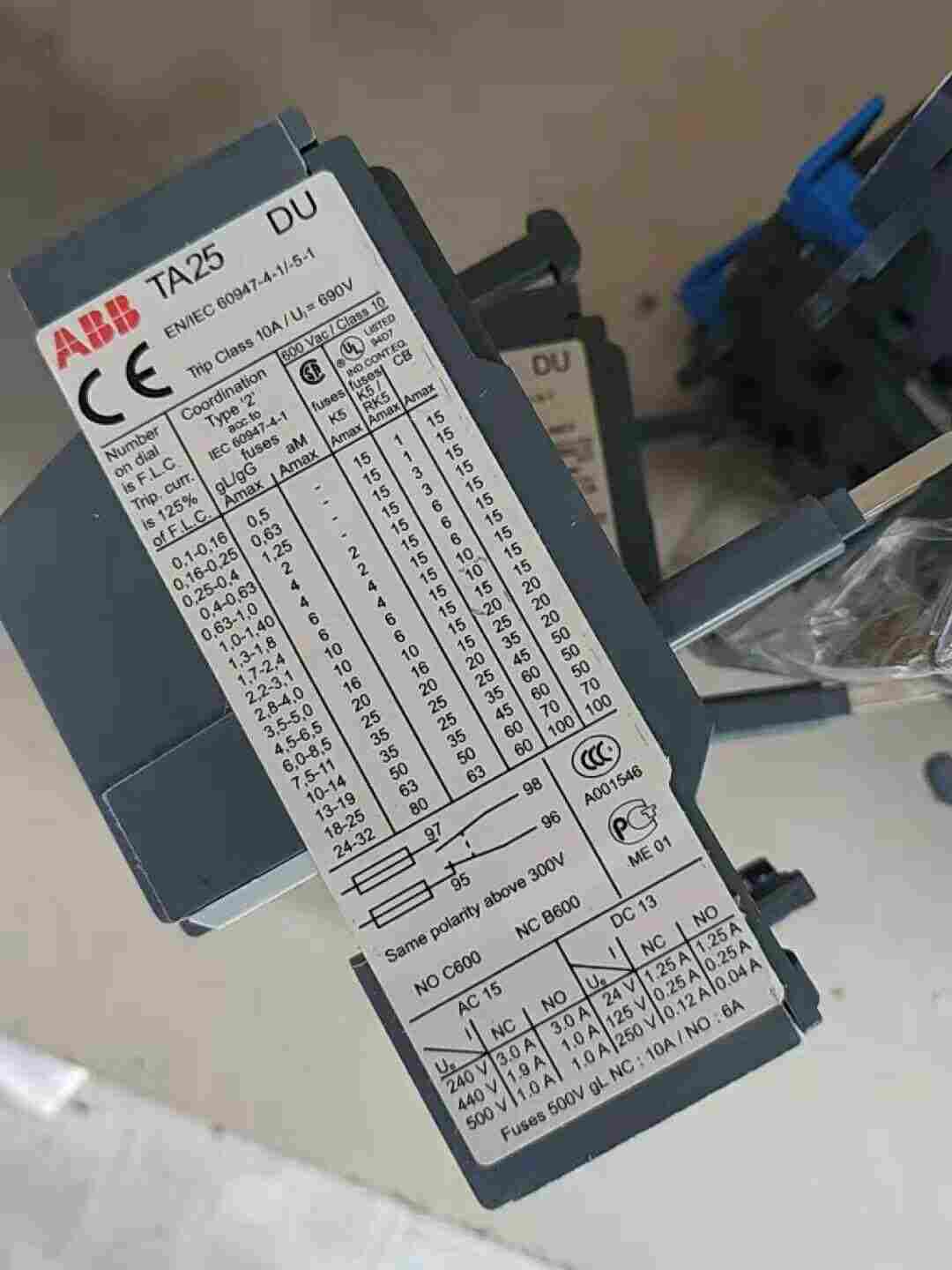 滨州市ABB热继电器型号含义