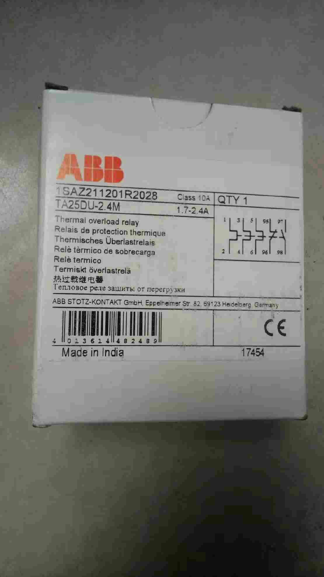 蚌埠市ABB热继电器如何复位