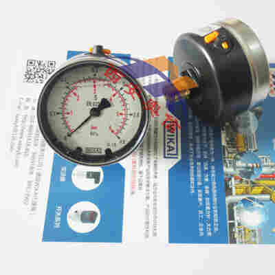 威卡213.40.100径向压力表 WIKA耐震压力表 维卡冲液型0-1.6MPa