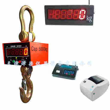 OCS-3天津津梁电子吊秤可配标签打印 无线传输