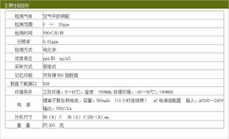 HFX105甲醛检测仪