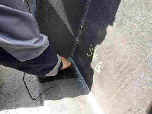 钢结构仓库主梁焊缝-超声探伤