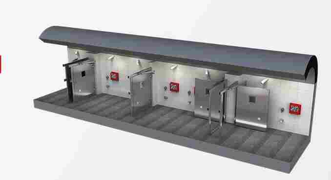 太原-不锈钢栅栏两用门-不锈钢无压风门工厂直销