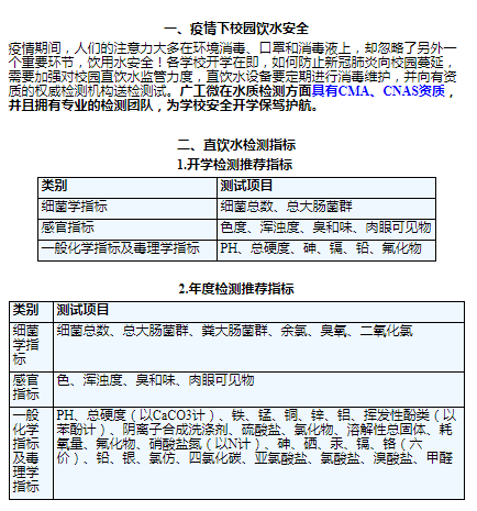 生活饮用水检测中心