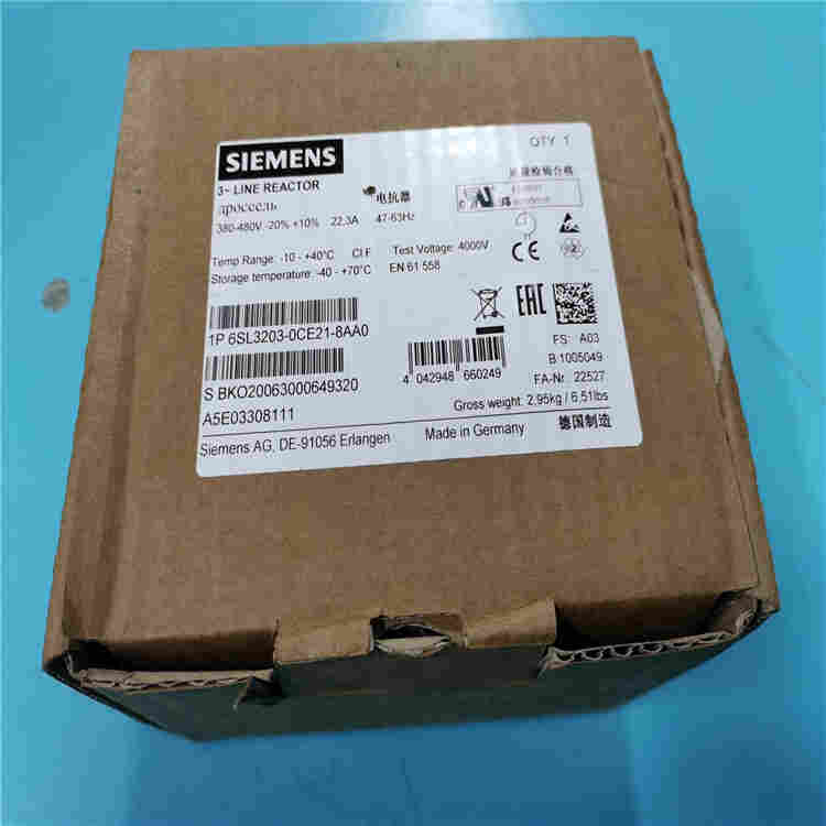6SL3203-0CE21-8AA0 西门子电源电抗器