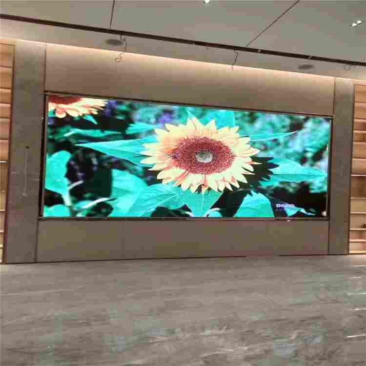 公司前台P2高清LED电子大屏幕厂家