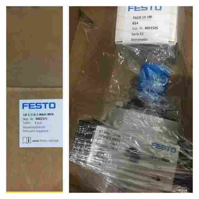 FESTO过滤减压阀LFR-3/8-D-MINI-MPA带旋转手柄