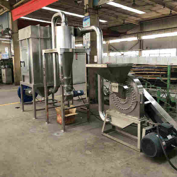 脉冲除尘式辣椒粉碎机设备 山东不锈钢干辣椒粉碎机