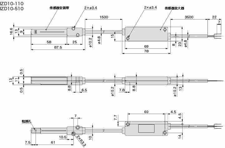IZE110-LAC日本smc表面电位显示器示意图