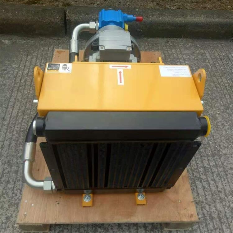 牡丹江市东宁县风冷式油冷却器JC-YL-A02-AC380V液压站冷却器