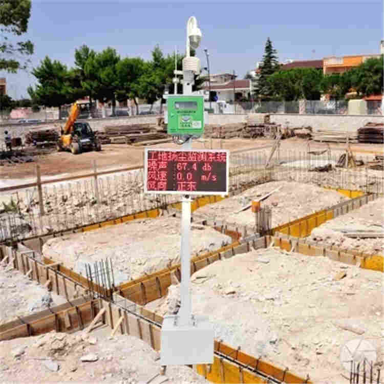 江苏南通走航式扬尘监测设备现场高清LED屏幕滚动显示带GPS定位