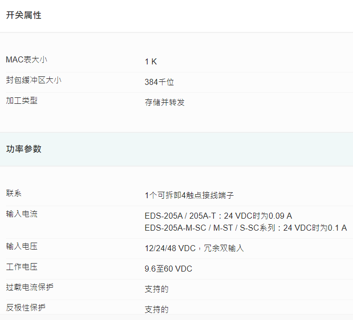 现货供应MOXA EDS-205A-S-SC 5端口紧凑型非管理型以太网交换机
