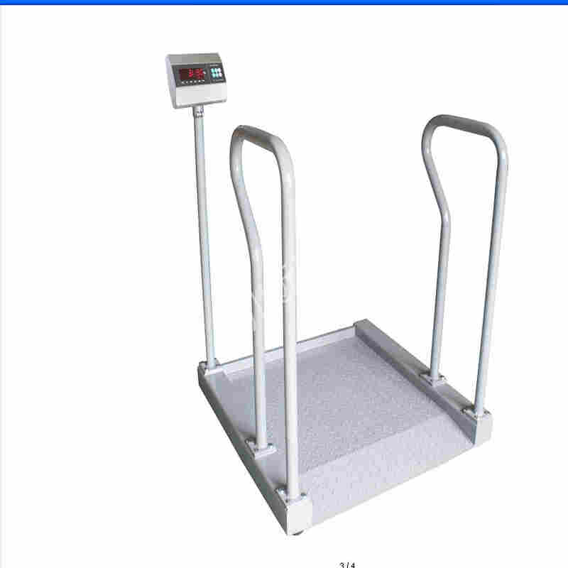 无障碍轮椅体重秤,医用智能轮椅体重秤,残疾人带扶手轮椅秤