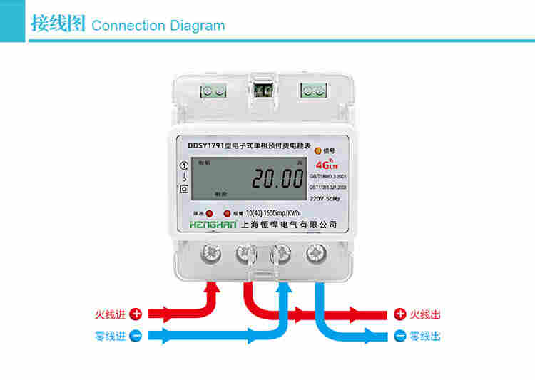 单相预付费导轨表
