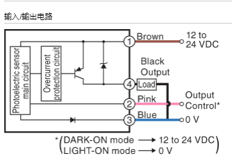 原装PZ-M11P光电传感器接线图