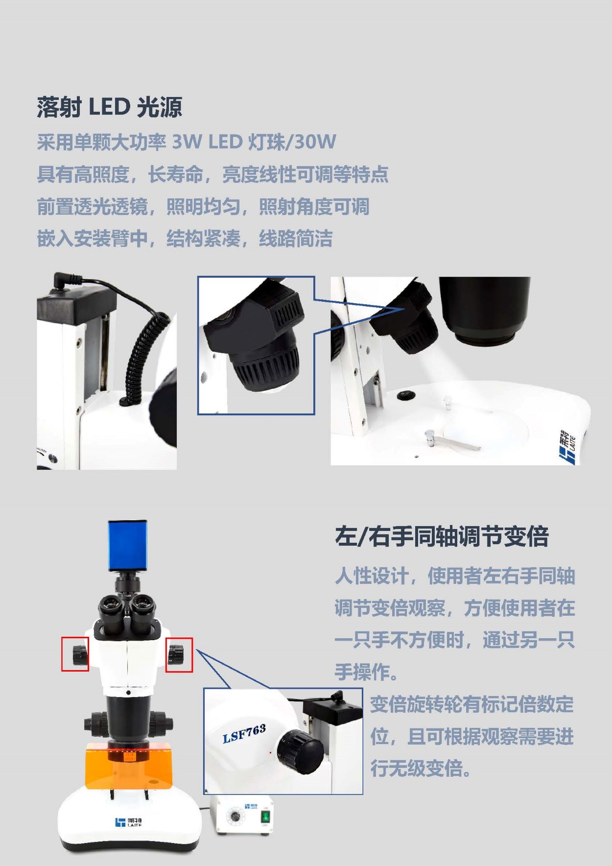 荧光显微镜 荧光体视显微镜 体视荧光显微镜Laite莱特LSF763
