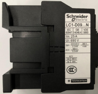 施耐德LC1-D6511M5C交流接触器安装指导