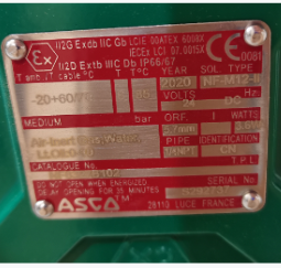 美国全新原装ASCO电磁阀SCE238D005-AC220V工作性能