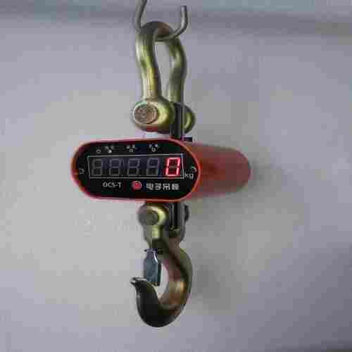 直视电子吊秤大屏幕液晶显示,英文版电子吊钩秤钢铁厂用