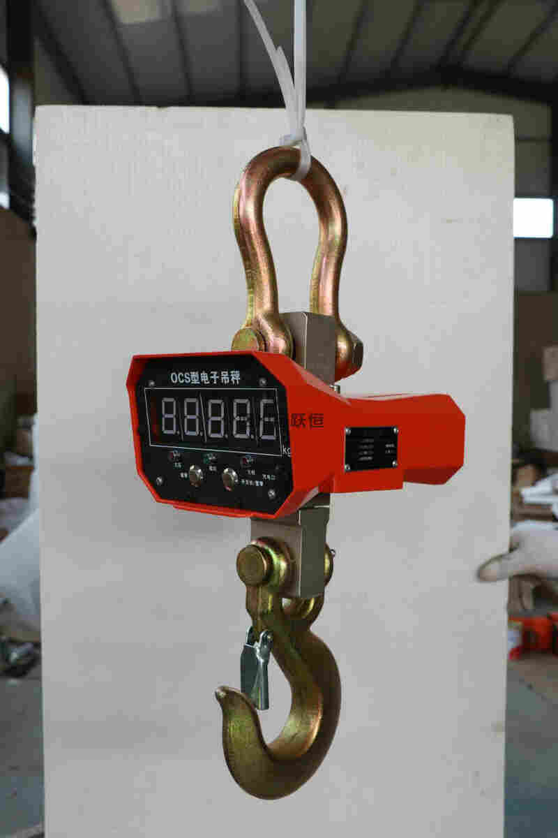 5吨金属壳电子吊秤带打印,5T电子吊钩秤生产厂家
