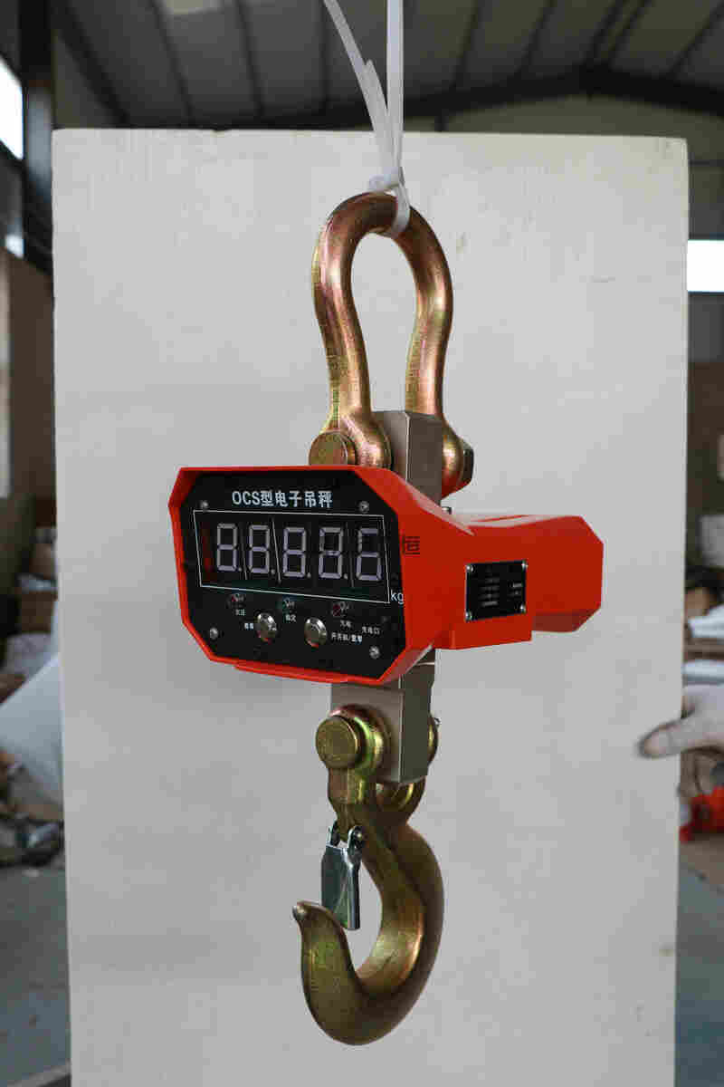 5吨金属壳电子吊秤带打印,5T电子吊钩秤生产厂家