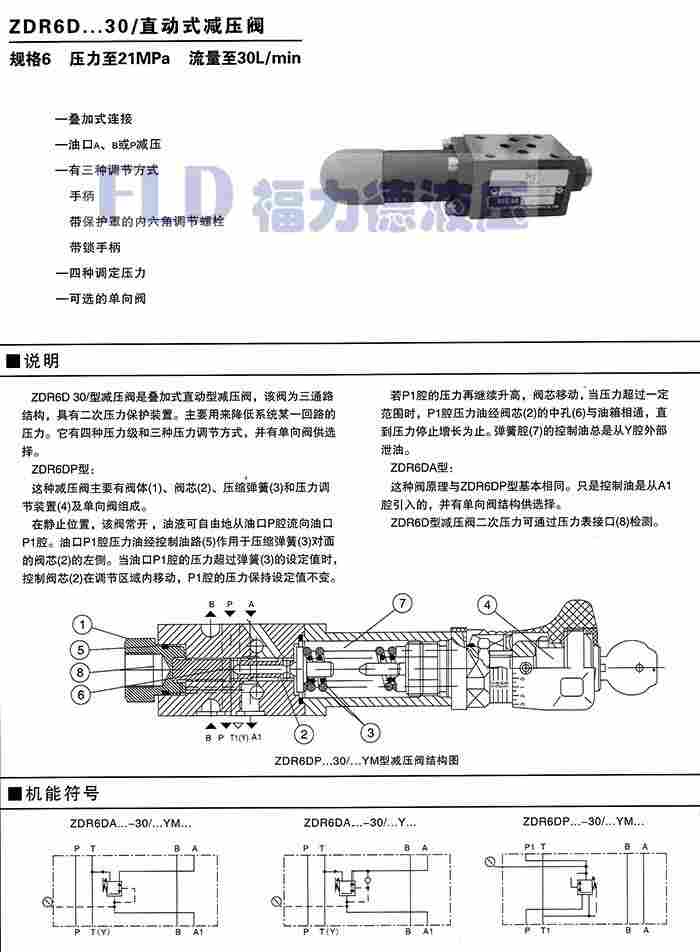 大庆肇州DZ20-1-50B/200M先导式顺序阀