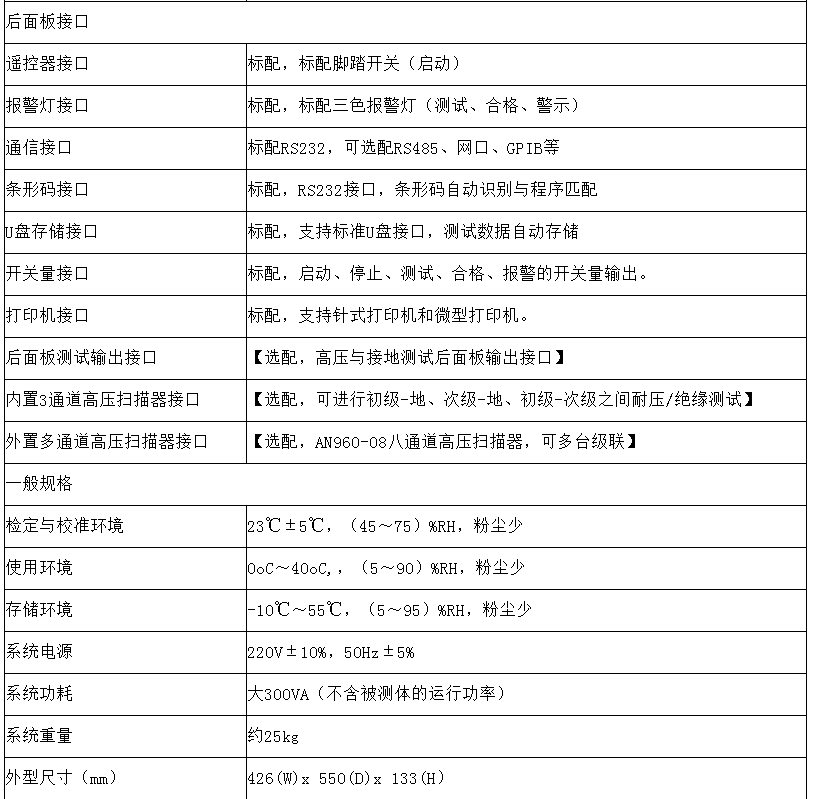 AN9636HS耐压测试仪