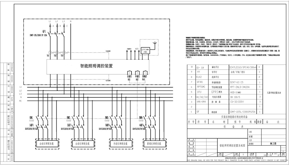CPK-150KVA厂房照明改造节能控制模块